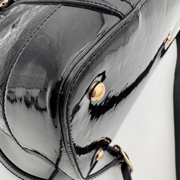 GUCCI Micro Guccisima Patent Top Handle Bag - Picture 5 of 14